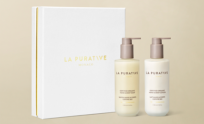 Certified Organic Hand & Body Lotion 400ml | La Purative Monaco Certified Organic Hand & Body Lotion 400ml | La Purative Monaco