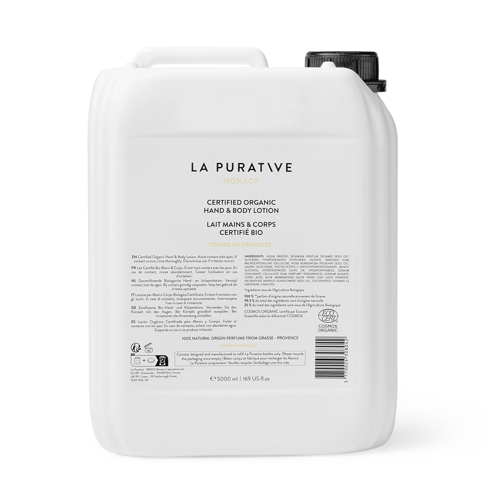 La Purative écorecharge – Lait mains et corps certifié BIO