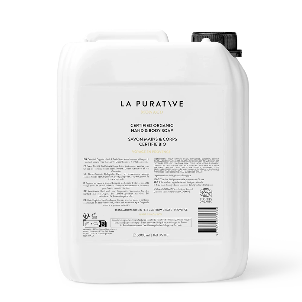 La Purative écorecharge – savons mains et  corps certifié BIO